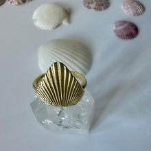 Load image into Gallery viewer, La Sirena Shell Ring - 18K Solid Gold
